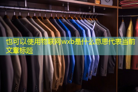 物联网wxb是什么意思 物联网wxb是什么意思